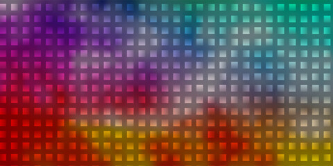 Light Multicolor vector texture in rectangular style.