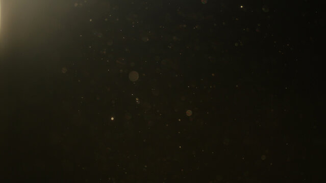 real dust particles floating in the air indoor with natural sun light