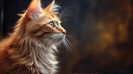 close up portrait of a cat