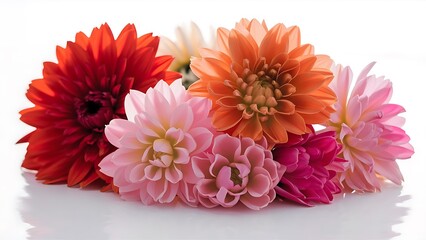 Nice flowers on the white