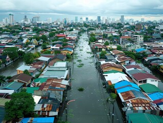 Urban resilience and climate adaptation in resilient cities. Disaster preparedness and sustainable urban development strategies for mitigating the impacts of climate change and ensuring resilient infr