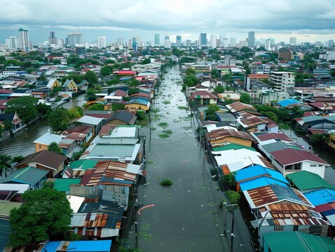 Urban resilience and climate adaptation in resilient cities. Disaster preparedness and sustainable urban development strategies for mitigating the impacts of climate change and ensuring resilient infr