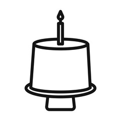 Celebration Cake Icon Perfect for Birthday Parties