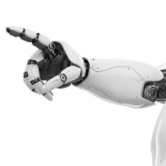 robot hand isolate whote background