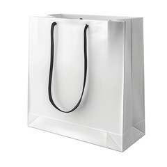 white paper bag mocup isolated