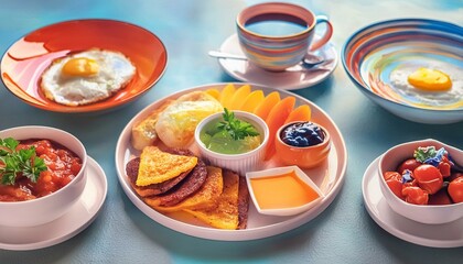 Global Breakfast Plates- Illustrate breakfast plates from different cultures.