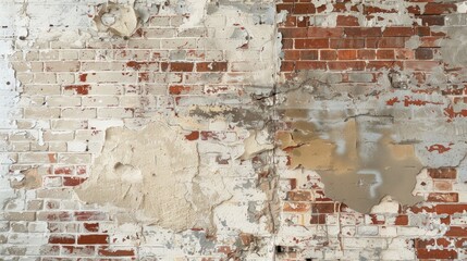 Brick and plaster wall design