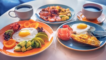 Global Breakfast Plates- Illustrate breakfast plates from different cultures.