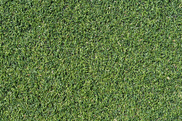 Detail of artificial grass on a football field viewed from above © nahhan