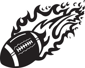 American Football Flame Vector