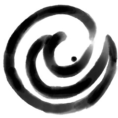 丸まっている白蛇