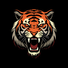 Tiger Head Logo Vector.eps