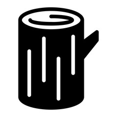 wood glyph icon