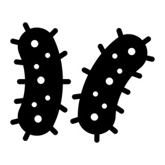 bacteria glyph icon