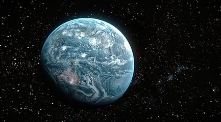 Naklejka premium earth and moon