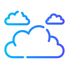 cloud gradient icon