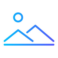 mountain gradient icon