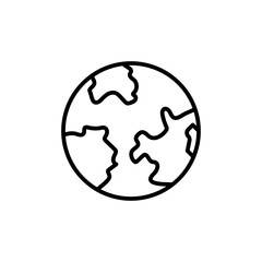 Global World Icon Perfect for International and Travel Themes