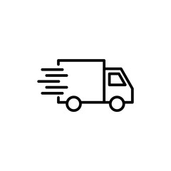 Moving Truck Icon Perfect for Relocation Services