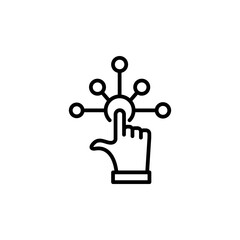 Interactive Touch Icon Perfect for User Engagement