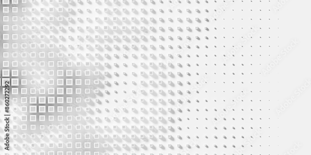 Aufkleber random scaled top inset white cube boxes block background wallpaper banner fade out with copy space