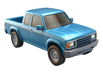 old truck isolated on white background.