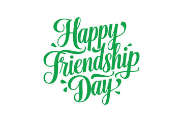 Happy Friendship Day vector illustration isolated on a white background