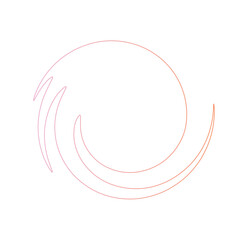 Thin line Spiral Gradient shape