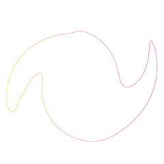 Obraz premium Thin line Spiral Gradient shape