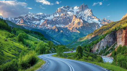 Naklejka premium mountain generated by AI