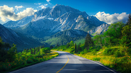 Naklejka premium mountain generated by AI