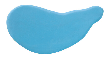 Plasticine is a light blue brush isolated on a transparent background.