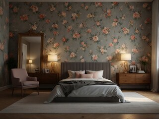 Elegant Floral Bedroom Decor