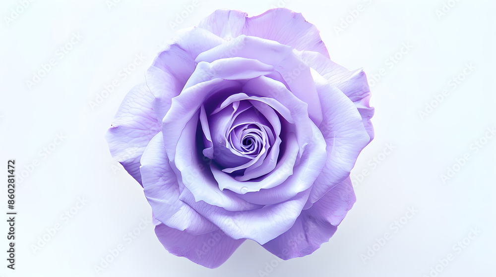 Poster violet rose flower white isolated background with clipping path nature closeup no shadows nature : g