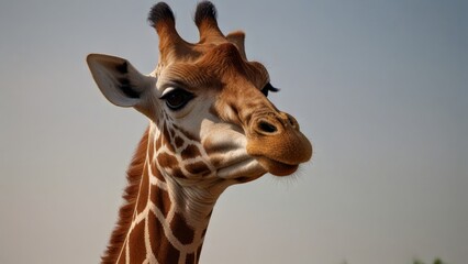 Fototapeta premium Graceful Giraffe Close-Up