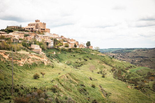 a view of Uju&eacute; (Uxue) village, province of Navarre, Spain