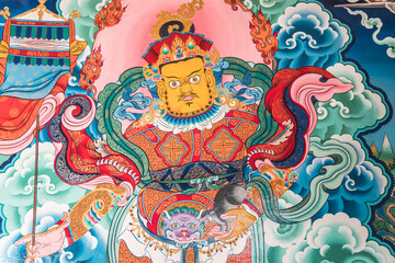 Tibetan Thangkas, Buddhist Art, Tibetan Buddhism, Karcha Monastery in Zanskar,