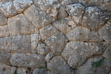 Necromanteion of Acheron stone wall, near the ancient city of Ephyra, Epirus, Greece