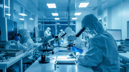 半導体のクリーンルームのイメージ