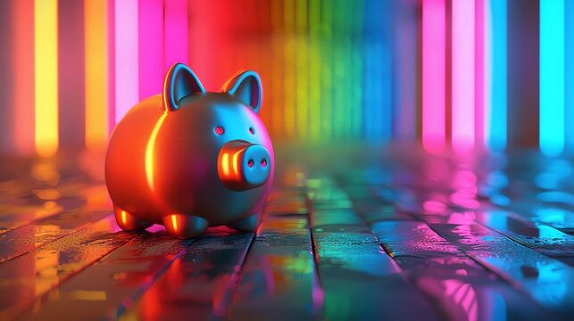 Savings Goals A luminous indicator showing progress towards savings targets