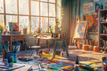 An industrial-style gym with exposed brick walls and large windows, equipped with modern fitness machines and ample training space.