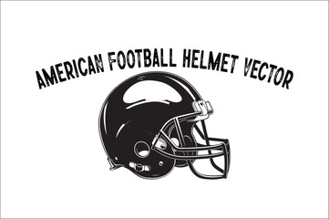 American Football Helmet silhouettes Icon. American football Helmet  Vector On White Background.