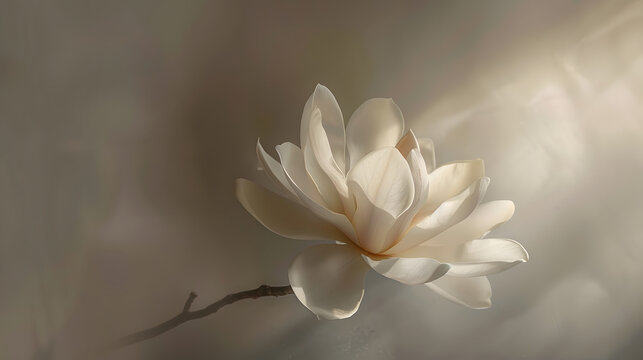 Flower of Magnolia champaca or Michelia champaca known in English as champak It is known for its fragrant flowers and its timber used in woodworking : Generative AI