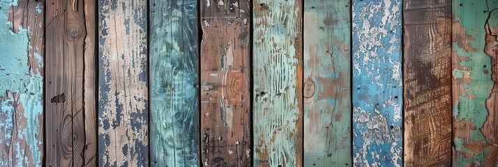 Rustic Weathered Wooden Planks