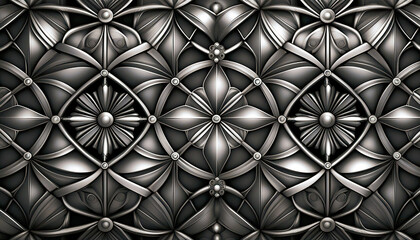 Fototapeta premium black and white seamless pattern