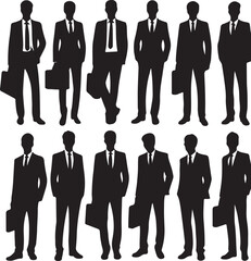 Silhouettes of Corporate Leaders
