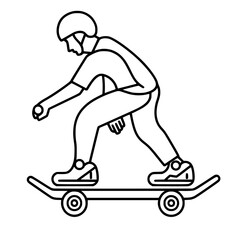 Fototapeta premium Skateboard svg, Skateboarding svg, Skateboarder svg, Skateboarding png, Skateboard Cricut, Skateboard Cut File, Skateboard Clipart, Skate svg, Skater svg, Skateboard dxf, Skateboard png, Skateboard ep