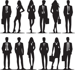 Corporate Cohesion: Silhouettes of Business Unity