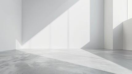 Obraz premium Clean white space with a large empty area and a smooth background.