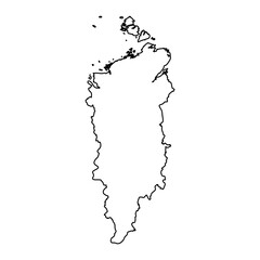 Krasnoyarsk Krai map, administrative division of Russia. Vector illustration.